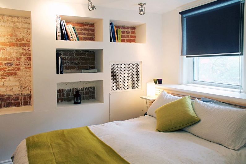 Bedroom design 12 sq.m. loft style