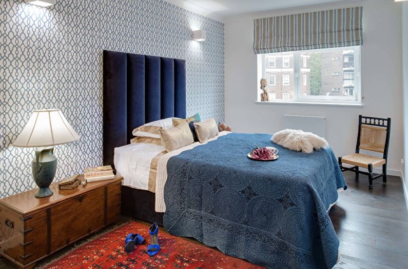 The interior design of the bedroom is 12 sq.m. - Photo