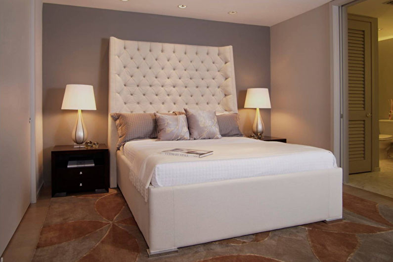 The interior design of the bedroom is 12 sq.m. - Photo