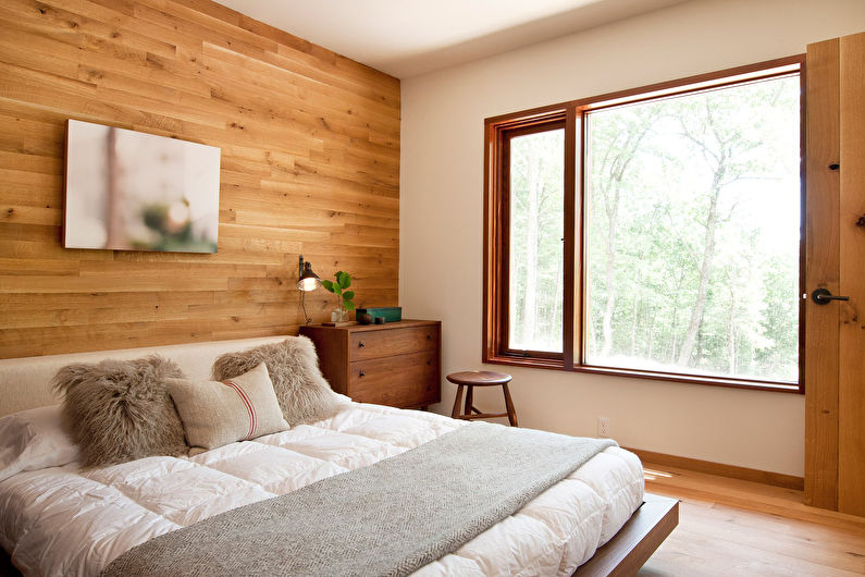 The interior design of the bedroom is 12 sq.m. - Photo