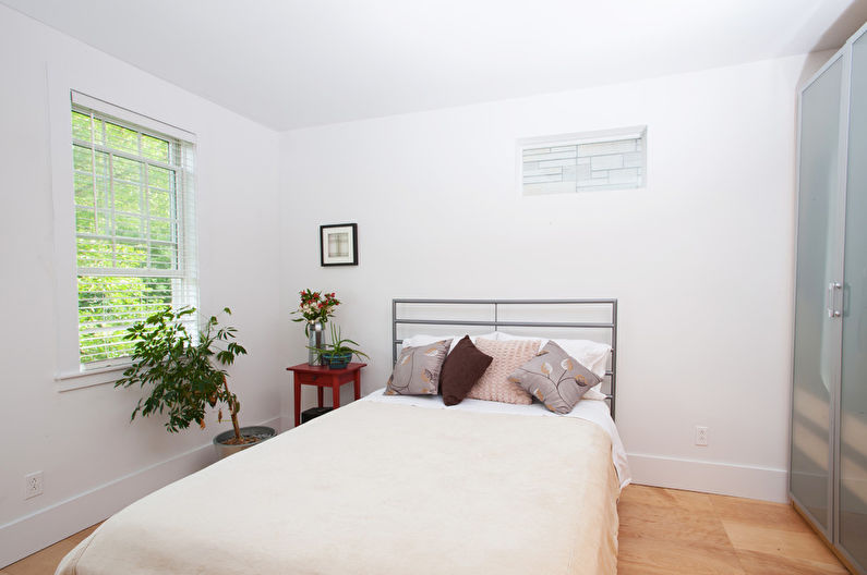 The interior design of the bedroom is 12 sq.m. - Photo
