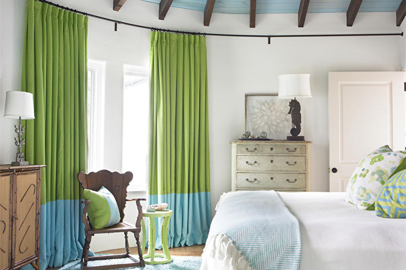 The interior design of the bedroom is 12 sq.m. - Photo