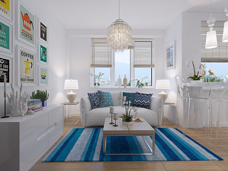 Design of a small apartment, Sochi