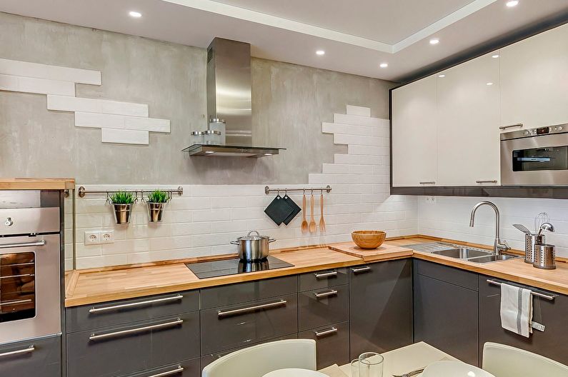 Decoración de paredes en la cocina: qué material elegir
