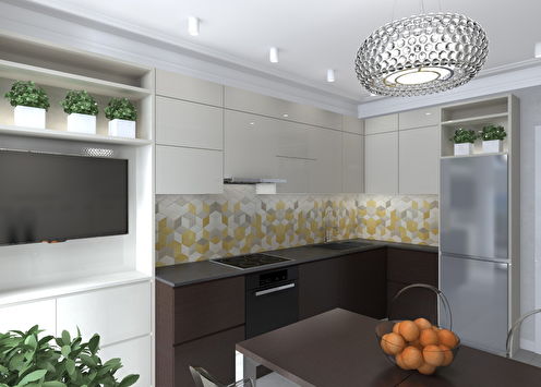 Kitchen interior for a young family