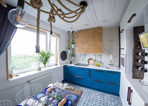 Kitchen design 8 sq.m. (+55 photo)