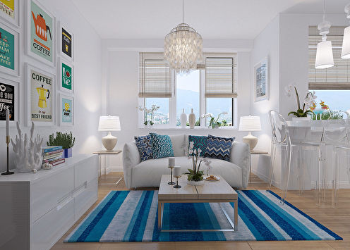 Design of a small apartment, Sochi
