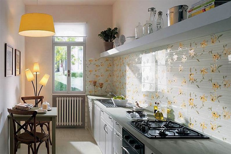 Narrow Kitchen Design - Apron Finish
