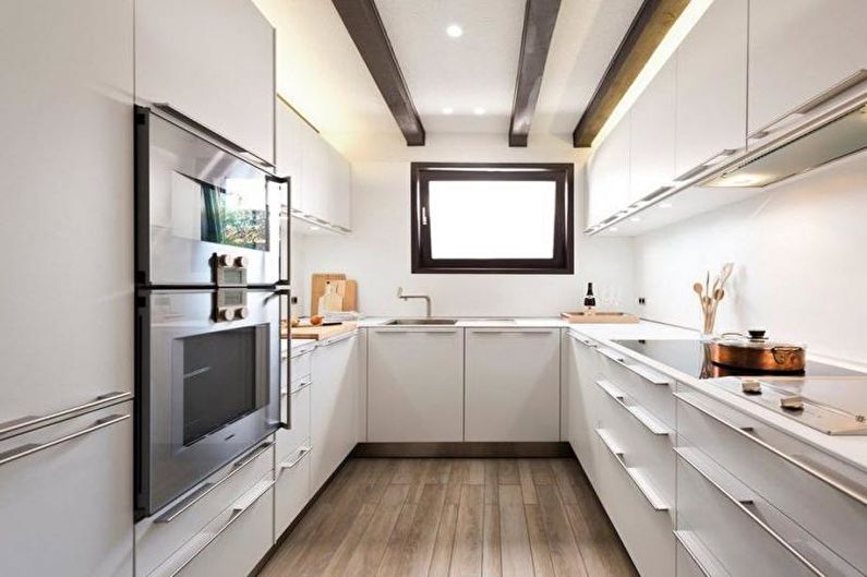 Narrow Kitchen Design - Floor Finish