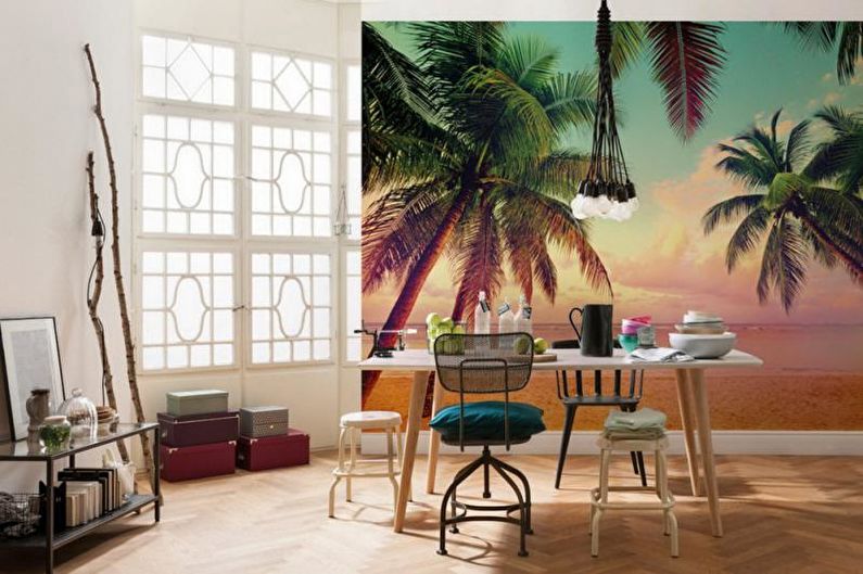 Wall mural in the kitchen - Panorama