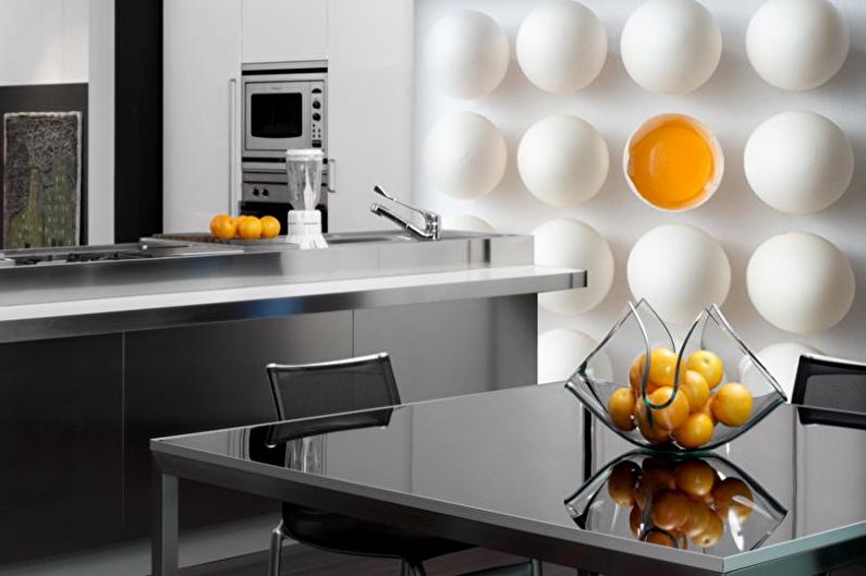 Photowall-paper on a kitchen - Subject