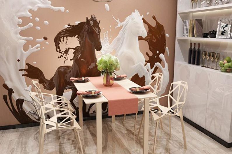 Photowall-paper on a kitchen - Subject