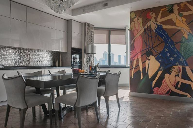 Wall mural in the kitchen - Do I need decor