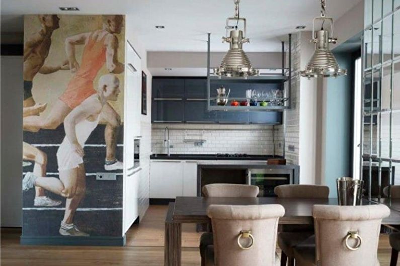Wall mural in the kitchen - Do I need decor