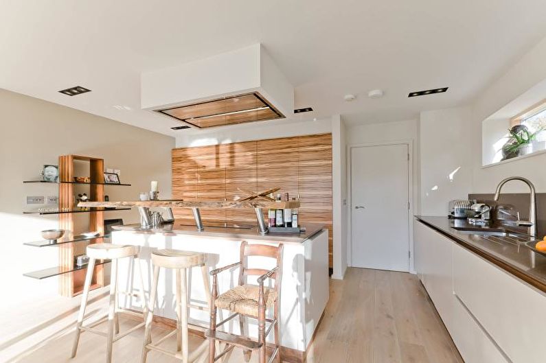 White color - Laminate on the wall