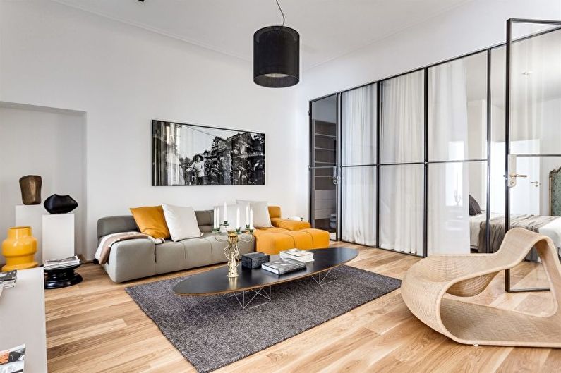 Minimalism white living room - Interior Design