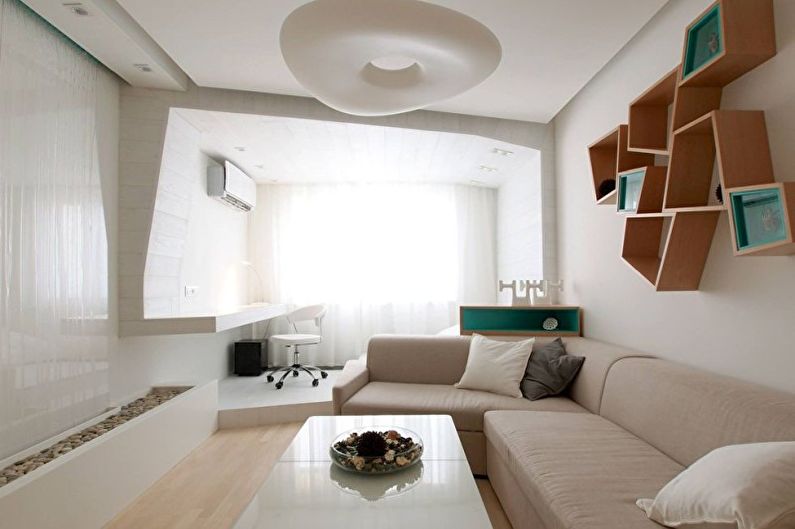 Minimalism white living room - Interior Design