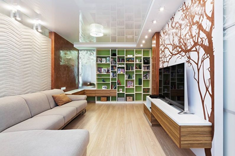 Minimalism Living Room Design - Ceiling Finish