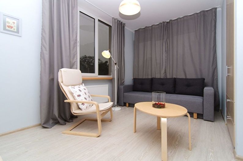 Small living room in the style of minimalism - Interior Design