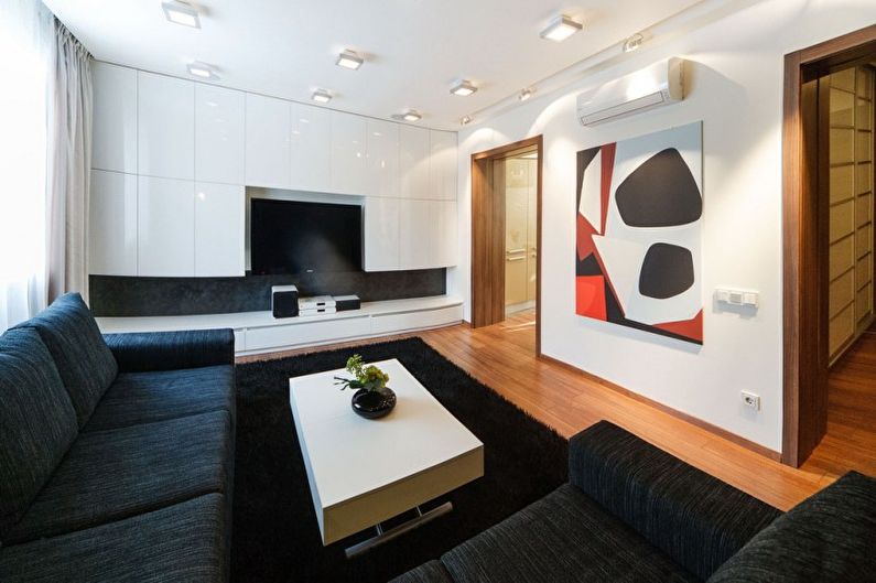 Minimalism style living room interior design - photo