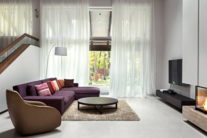 Minimalism style living room interior design - photo