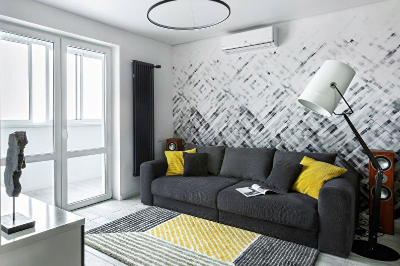 Minimalism style living room interior design - photo