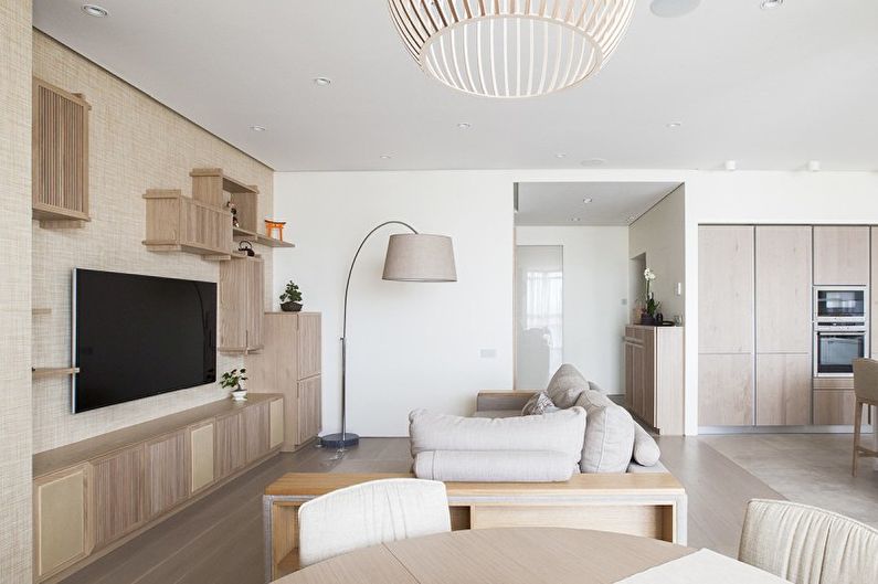 Minimalism style living room interior design - photo