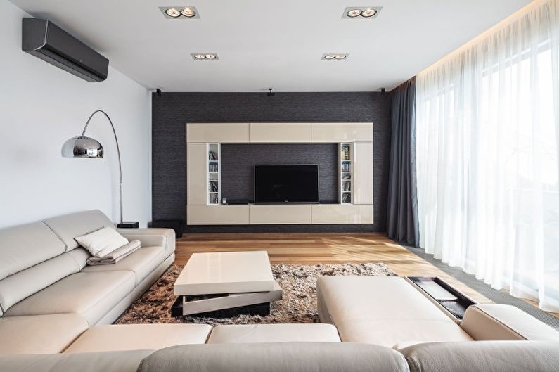 Minimalism style living room interior design - photo