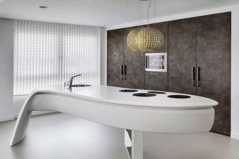 Kitchen - High-tech style apartment design