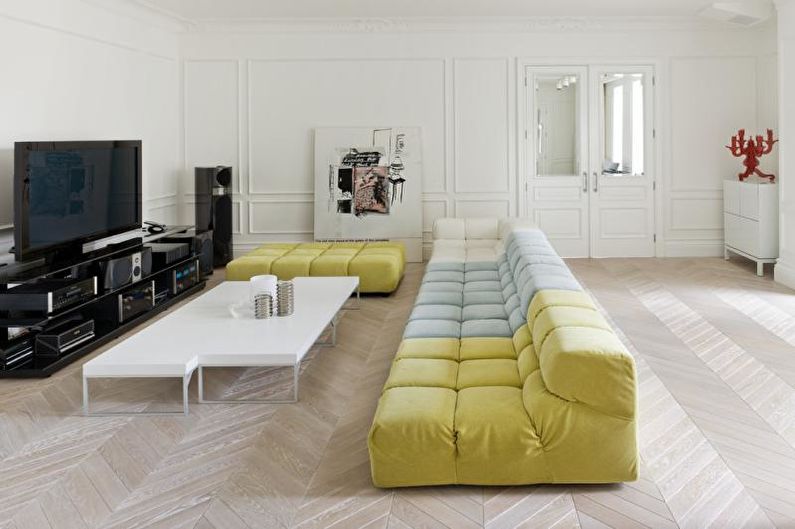 Interior design high-tech style apartment - photo