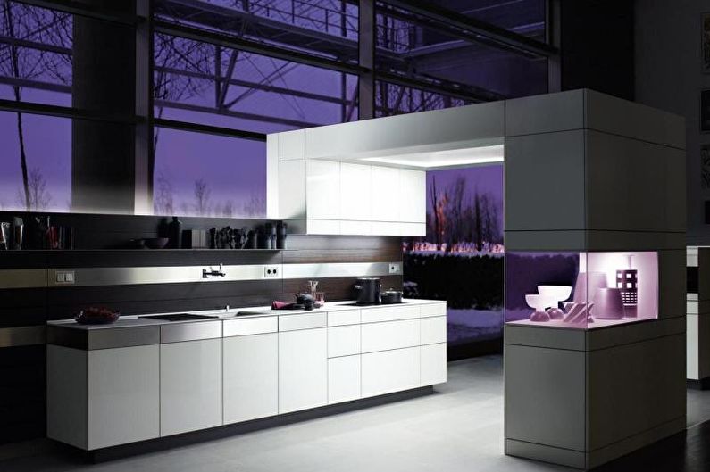 Interior design high-tech style apartment - photo