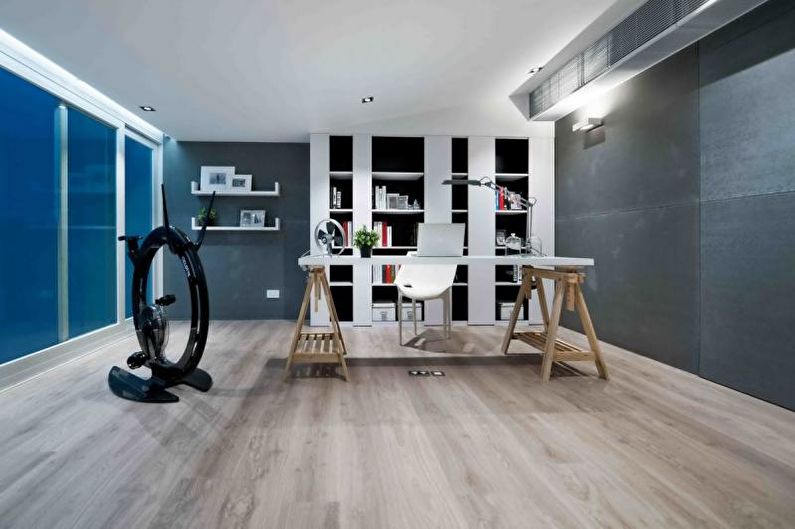 Interior design high-tech style apartment - photo