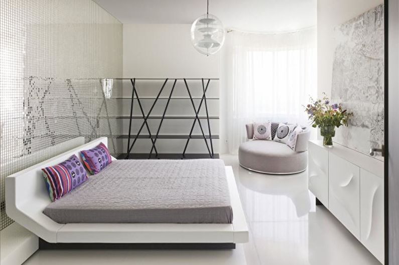 Interior design high-tech style apartment - photo