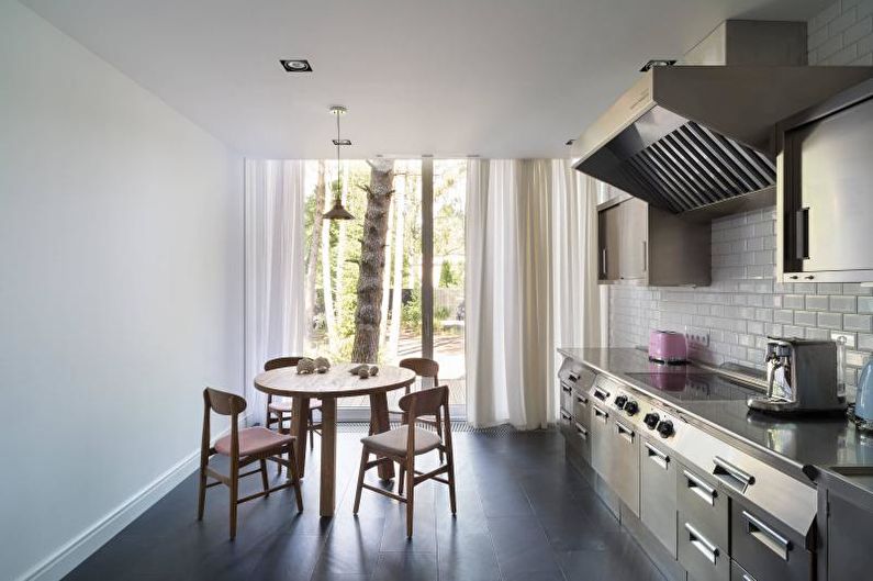 Steel kitchen worktop