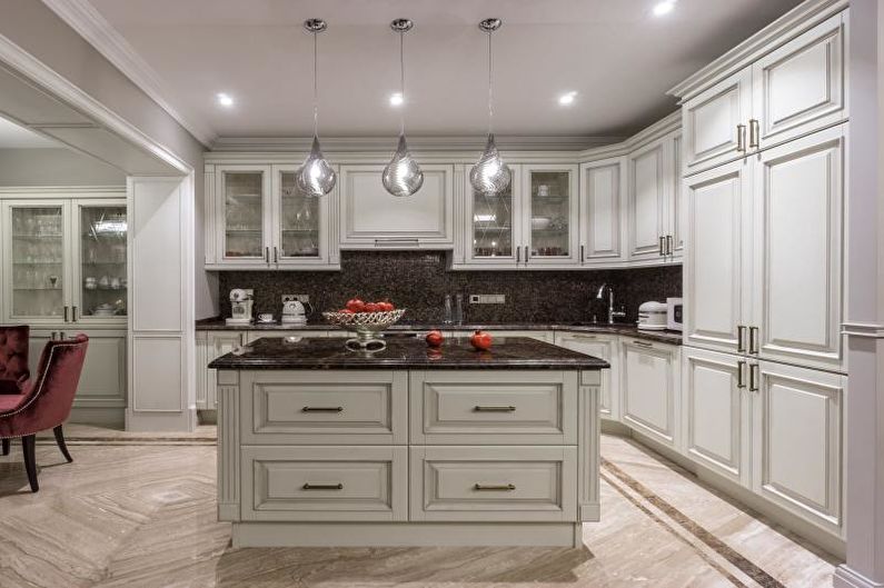 Countertop for kitchen made of natural stone