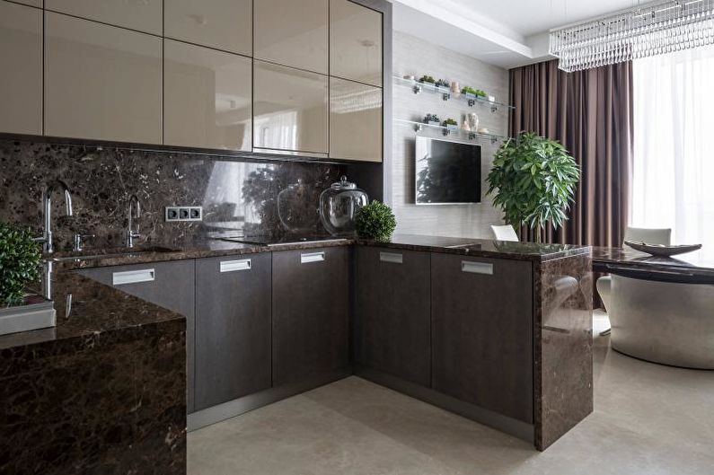 Countertop for kitchen made of natural stone