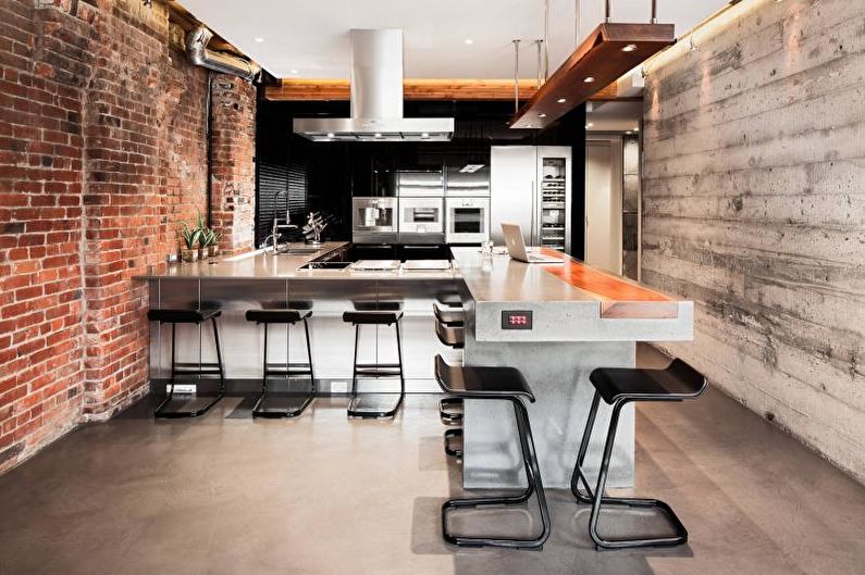 Concrete kitchen worktop
