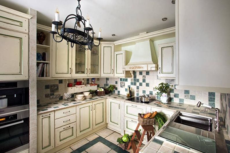 Tile kitchen worktop