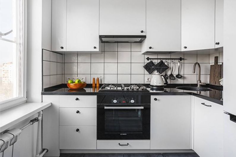 Black countertop for the kitchen