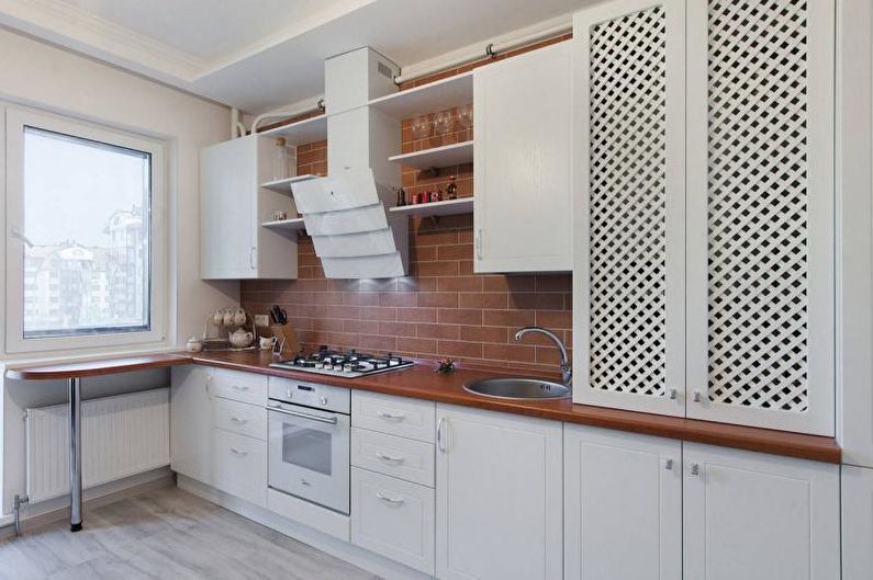 Brown kitchen worktop