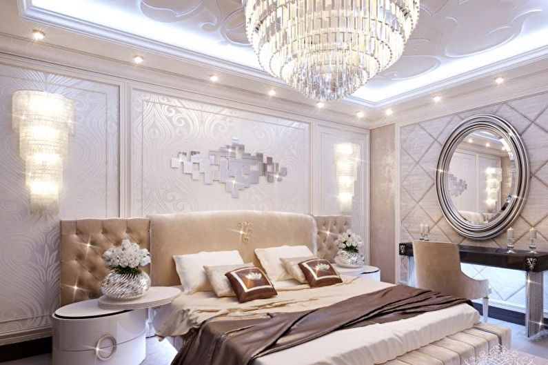 Art Deco Bedroom Design - Ceiling Finish