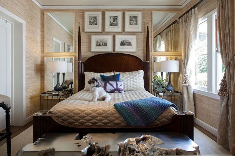 Interior design bedroom in art deco style - photo
