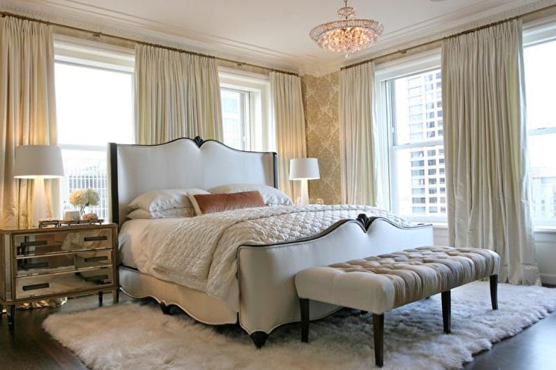 Interior design bedroom in art deco style - photo