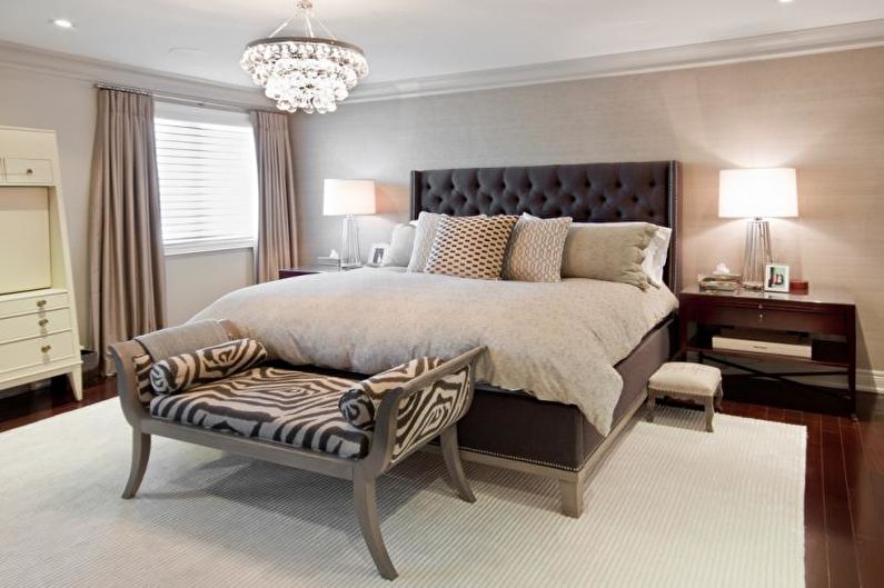 Interior design bedroom in art deco style - photo