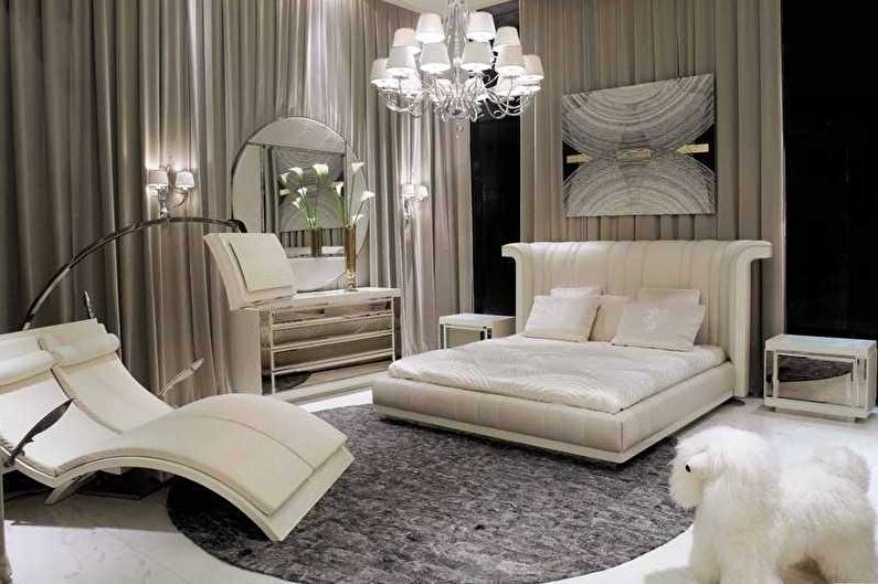 Interior design bedroom in art deco style - photo