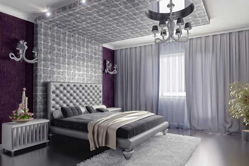Interior design bedroom in art deco style - photo