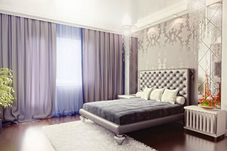 Interior design bedroom in art deco style - photo