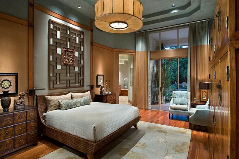 Interior design bedroom in art deco style - photo