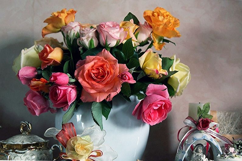 Indoor rose - photo