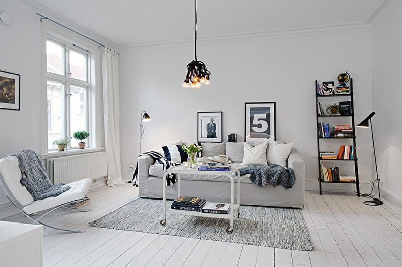 70+ white living room design ideas (photo)